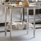 Mesa de trabajo de cocina acero inoxidable 110x30x85 cm