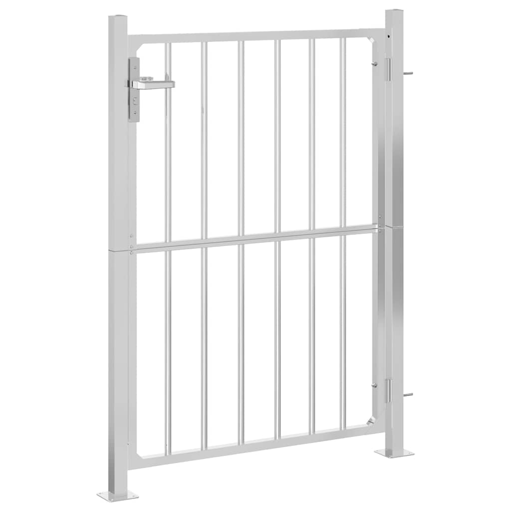 Puerta de jardín 100x145 cm de acero inoxidable