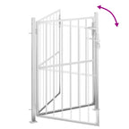 Puerta de jardín 100x145 cm de acero inoxidable