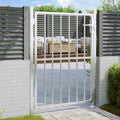 Puerta de jardín 100x145 cm de acero inoxidable
