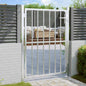Puerta de jardín 100x145 cm de acero inoxidable