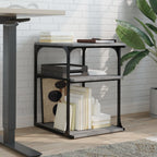 Soporte de impresora 3 niveles gris Sonoma 43x48x64 cm