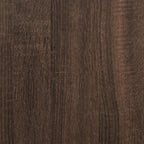 Armario con espejo baño madera marrón roble 60x16x60 cm