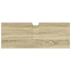 Armario lavabo baño madera ingeniería roble Sonoma 80x30x60 cm
