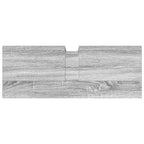 Armario lavabo baño madera ingeniería gris Sonoma 80x30x60 cm