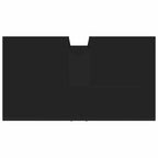 Armario para lavabo de baño madera ingeniería negro 60x33x60 cm
