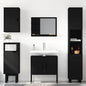 Armario para lavabo de baño madera ingeniería negro 60x33x60 cm