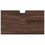 Armario lavabo baño madera ingeniería roble marrón 60x33x60 cm
