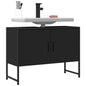 Bathroom Sink Cabinet Engineered Wood Black 80x33x60 cm