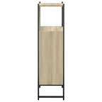 Armario de baño madera ingeniería roble Sonoma 33x33x120,5 cm