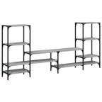 Mueble de TV madera de ingeniería gris Sonoma 206,5x28,5x95 cm