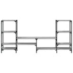 Mueble de TV madera de ingeniería gris Sonoma 206,5x28,5x95 cm