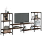 Mueble de TV madera de ingeniería gris Sonoma 206,5x28,5x95 cm