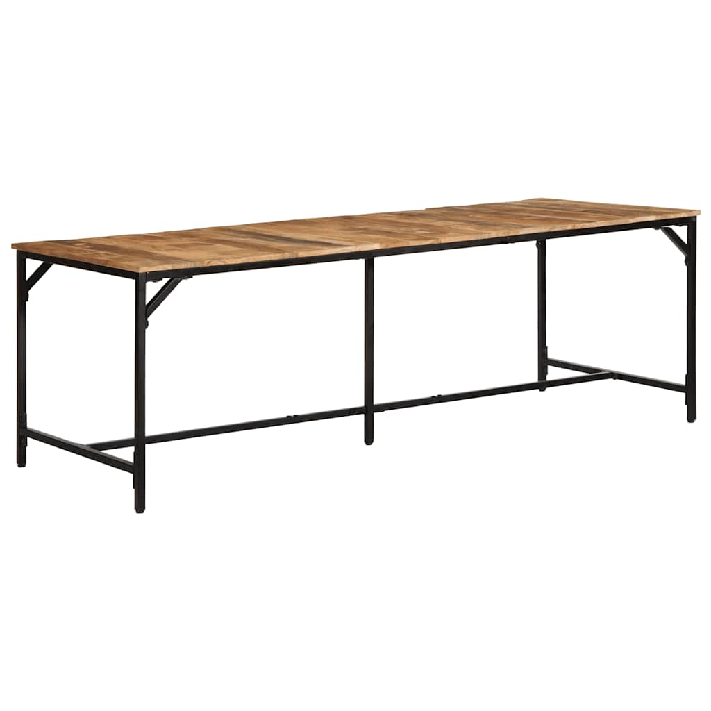 Mesa de comedor 140x70x75 cm madera maciza acacia