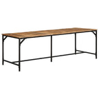 Mesa de comedor 140x70x75 cm madera maciza acacia