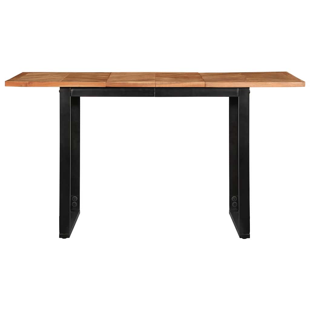 Mesa de comedor 140x70x75 cm madera maciza acacia