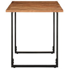 Mesa de comedor 140x70x75 cm madera maciza acacia