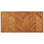 Mesa de comedor 140x70x75 cm madera maciza acacia