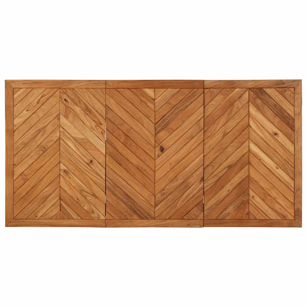 Mesa de comedor 140x70x75 cm madera maciza acacia