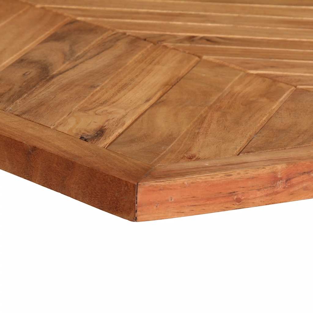 Mesa de comedor 140x70x75 cm madera maciza acacia