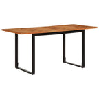 Mesa de comedor 140x70x75 cm madera maciza acacia