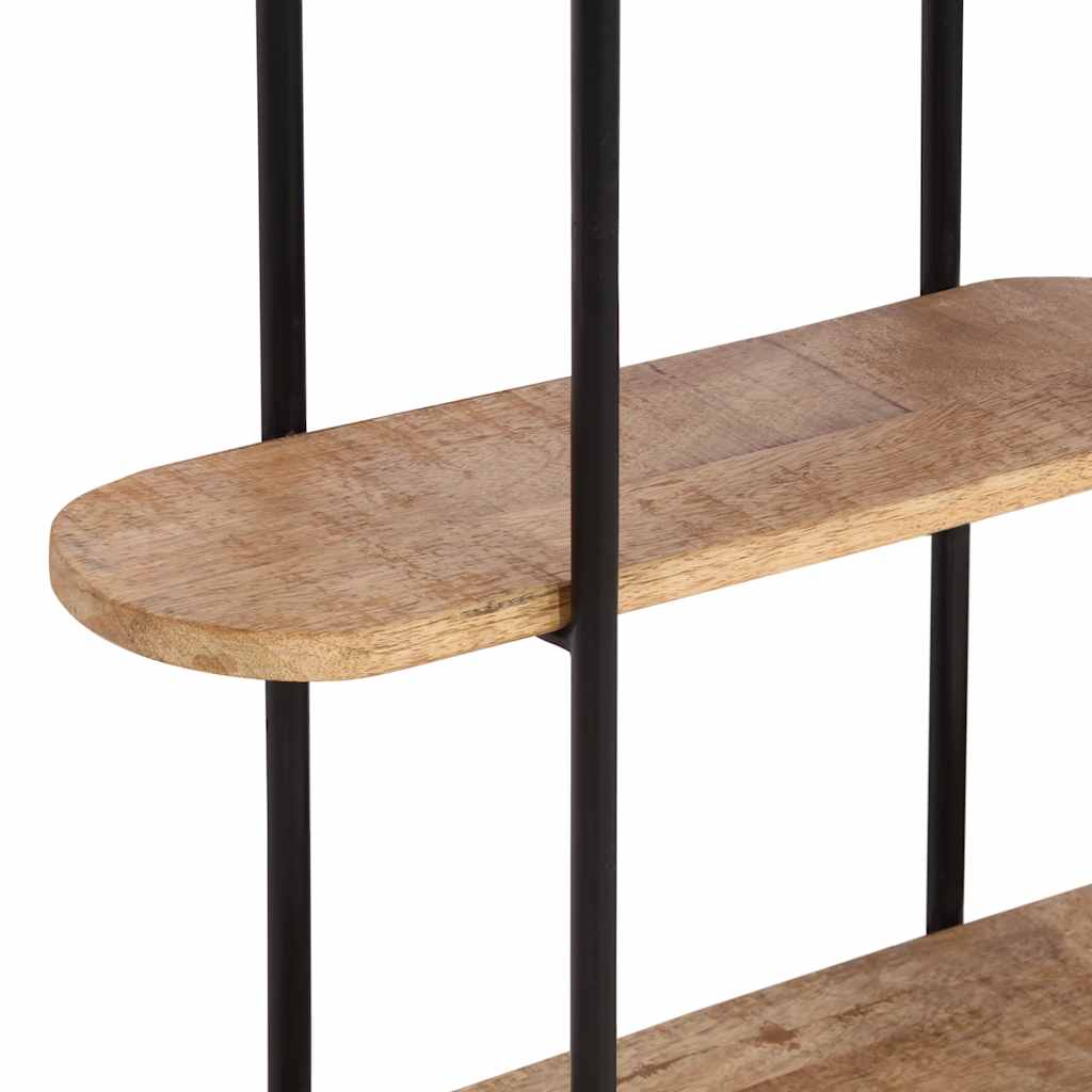 Estante de pared madera maciza de mango 90x20x116,5 cm