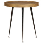 Mesa de centro 2 uds madera contrachapada dorada
