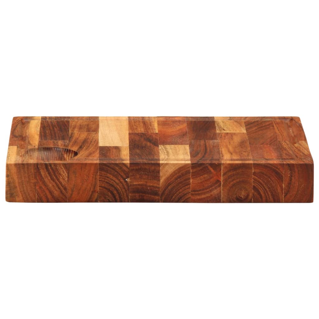 Tabla de cortar madera maciza de acacia 30x21x4 cm