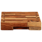 Tabla de cortar madera maciza de acacia 30x21x4 cm