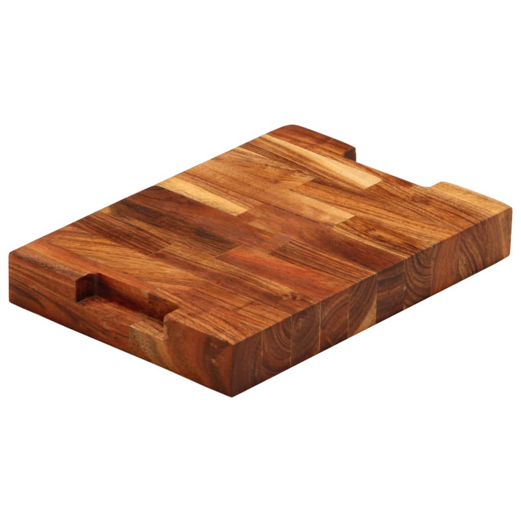 Tabla de cortar madera maciza de acacia 30x21x4 cm