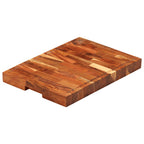 Tabla de cortar madera maciza de acacia 30x21x4 cm