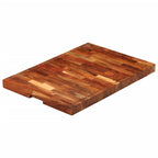 Tabla de cortar madera maciza de acacia 30x21x4 cm