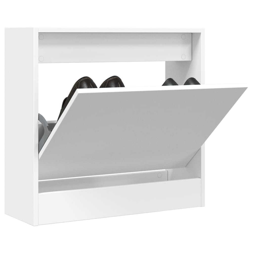 Zapatero de madera contrachapada roble ahumado 75x34x112 cm