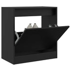 Zapatero de madera contrachapada roble ahumado 75x34x112 cm