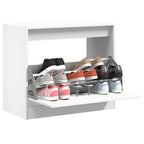 Zapatero de madera contrachapada roble ahumado 75x34x112 cm