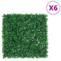 Valla de hojas de arbusto artificial 24 uds verde 40x60 cm