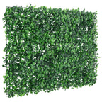 Valla de hojas de arbusto artificial 24 uds verde 40x60 cm