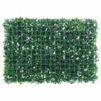 Valla de hojas de arbusto artificial 24 uds verde 40x60 cm