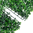 Valla de hojas de arbusto artificial 24 uds verde 40x60 cm