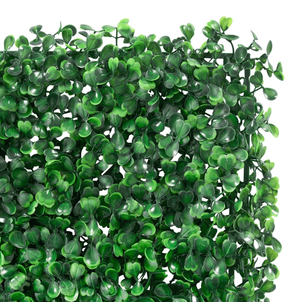 Valla de hojas de arbusto artificial 24 uds verde 40x60 cm