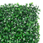 Valla de hojas de arbusto artificial 24 uds verde 40x60 cm