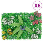 Valla de plantas artificiales 24 uds verde 40x60 cm