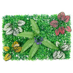 Valla de plantas artificiales 24 uds verde 40x60 cm