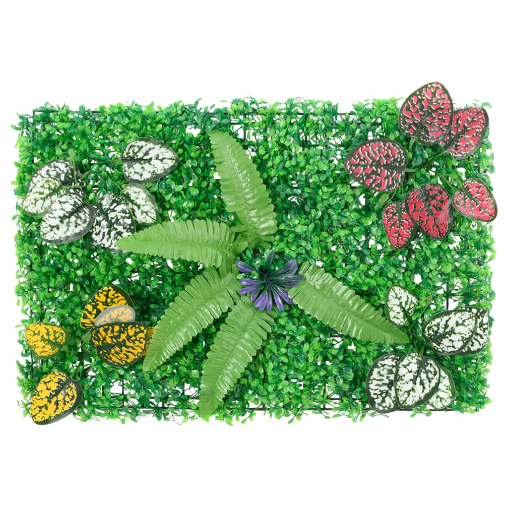 Valla de plantas artificiales 24 uds verde 40x60 cm