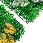Valla de plantas artificiales 24 uds verde 40x60 cm