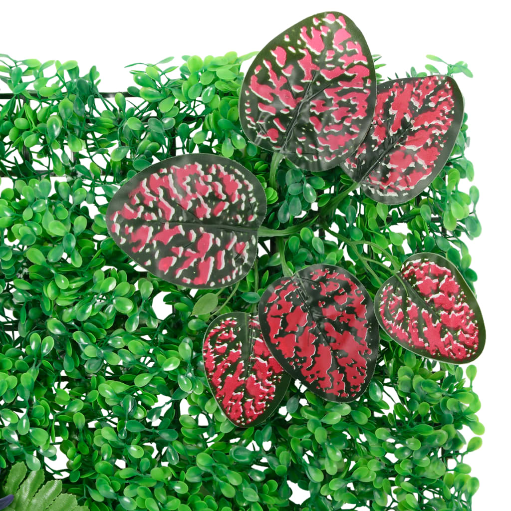 Valla de plantas artificiales 24 uds verde 40x60 cm