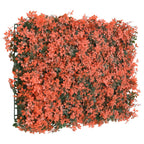 Valla de hojas de arce artificial 24 uds rojo claro 40x60 cm