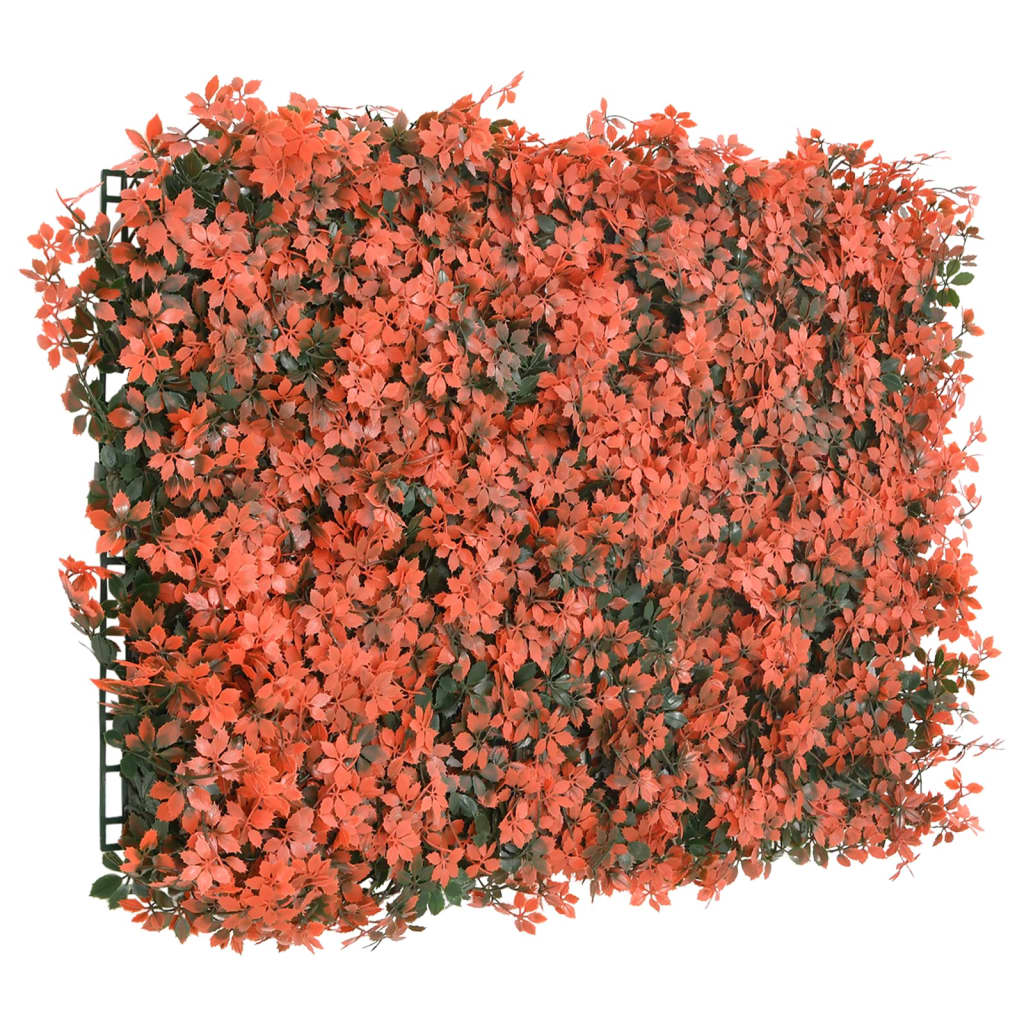 Valla de hojas de arce artificial 24 uds rojo claro 40x60 cm