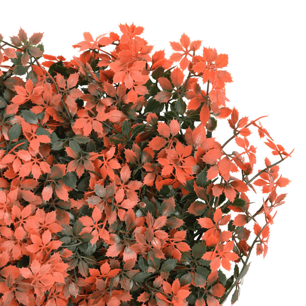 Valla de hojas de arce artificial 24 uds rojo claro 40x60 cm