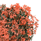 Valla de hojas de arce artificial 24 uds rojo claro 40x60 cm